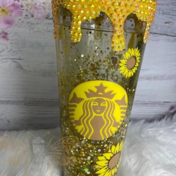 Starbucks Snowglobe Sunflower Lover Tumbler Cup - Picture 5 of 5
